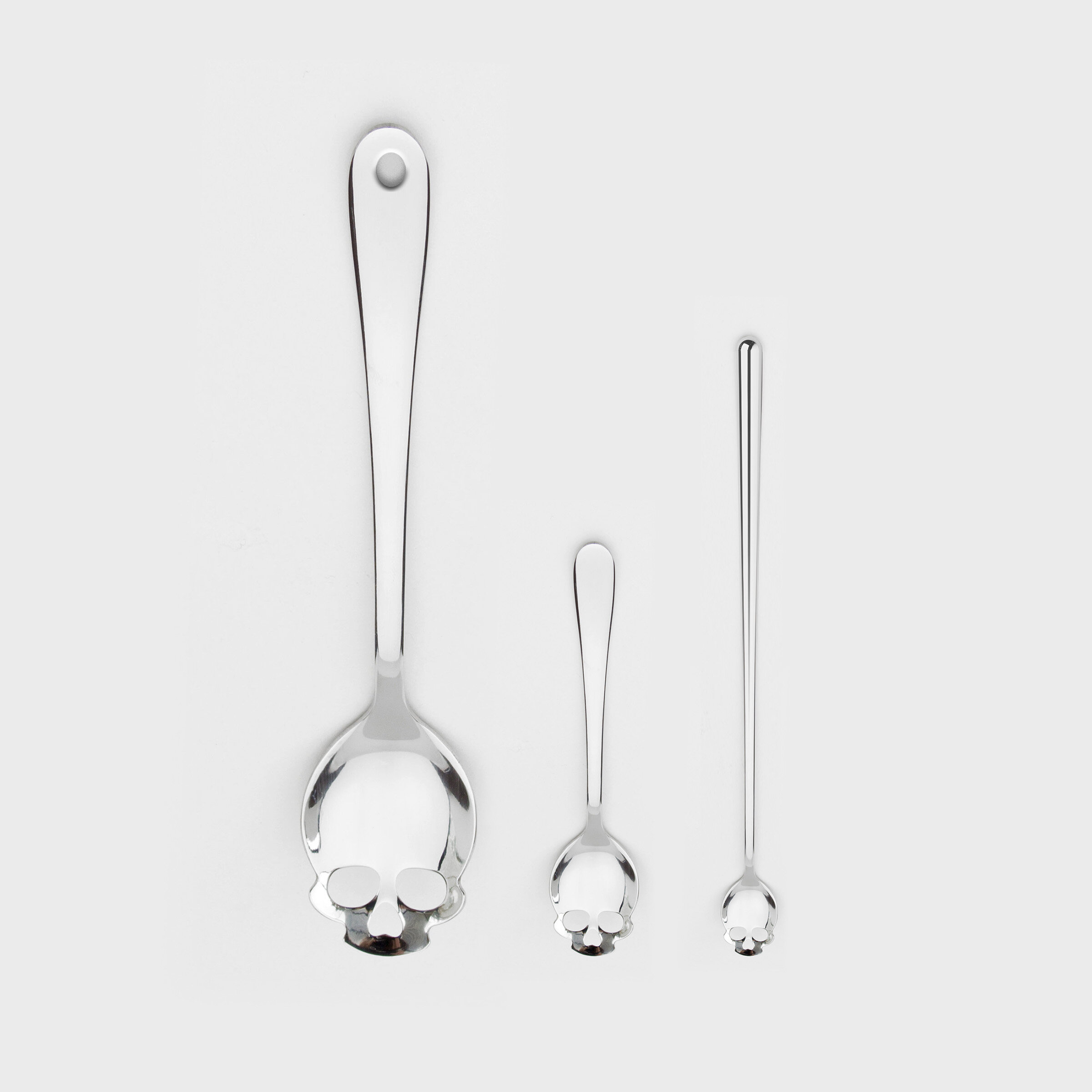 Range of Skull Kitchen Spoons