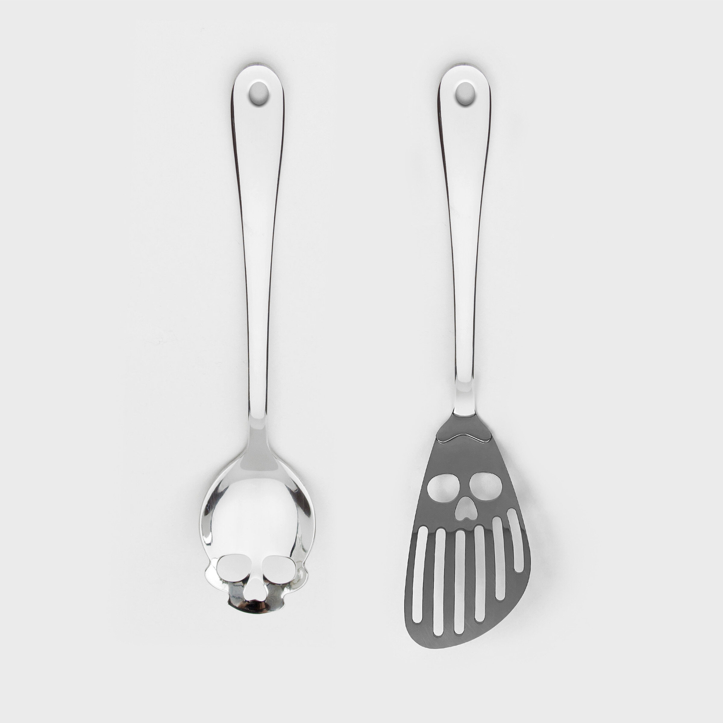 Skull Spatula and Serving Spoon