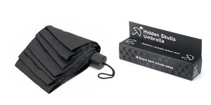 Black box with spot-varnish skulls