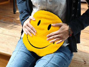smiley hot water bottle