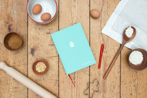 Blue hardback Baking Notebook