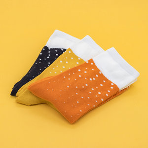 Black Yellow and orange sock