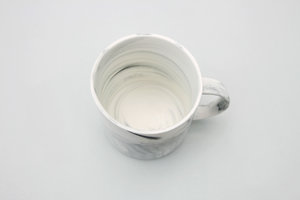 Mixed black and white mug