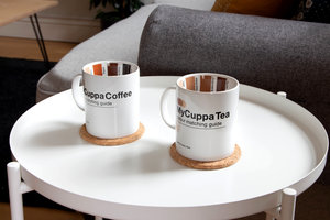 my cuppa coffee and my cuppa tea mugs