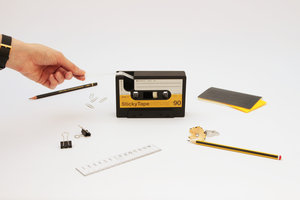 Tape-Dispenser Cassette. In use on desk.
