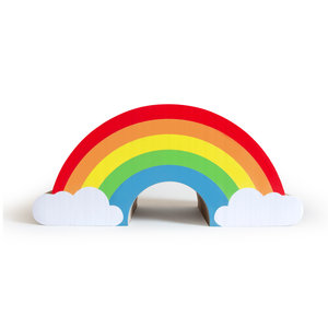 Rainbow cat toy for scratching