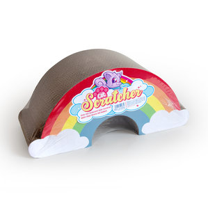 Rainbow cat scratcher in packaging