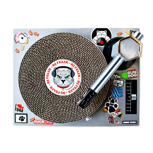 Cardboard DJ Deck for cats