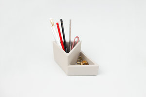 School and work desk tidy for scissors pencils pens and erasers