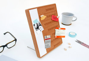 cool cork desk accessories, great gift for her