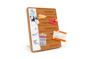 cork board desk top organiser 