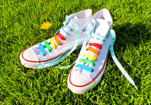 Crazy Laces : Do up your shoes with bright designs.