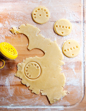 Personalized cookie stamps for school and home