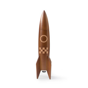 Dark wood rocket pepper grinder