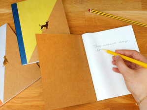 Cat and Dog Note Books, Good Design Works, Three, Gold, Pet