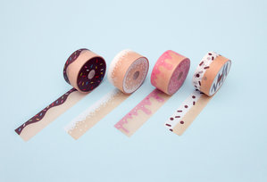 Colourful set of japanese washi tape
