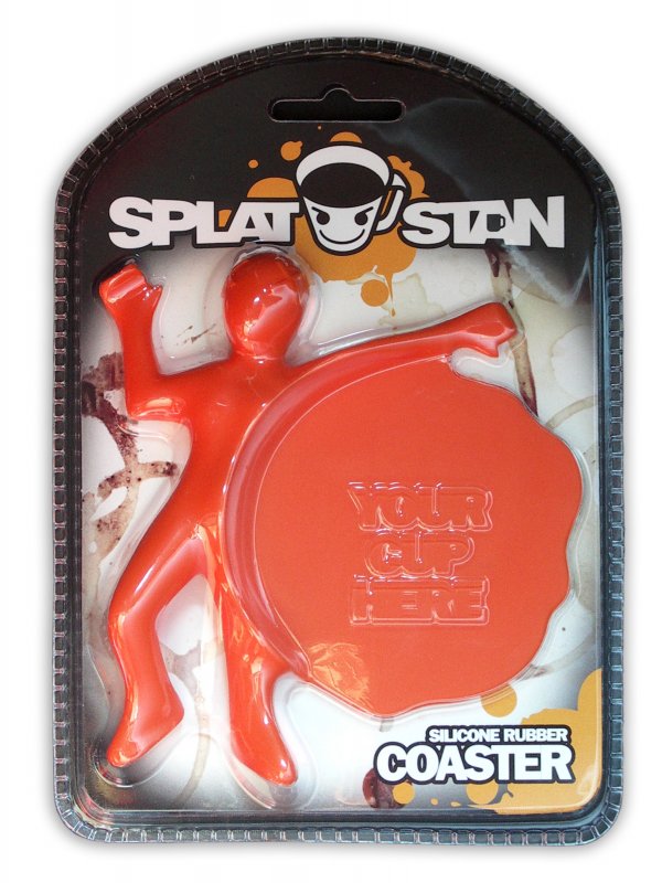Splat Stan Coaster : Shocking - Squash Stan with your mug.