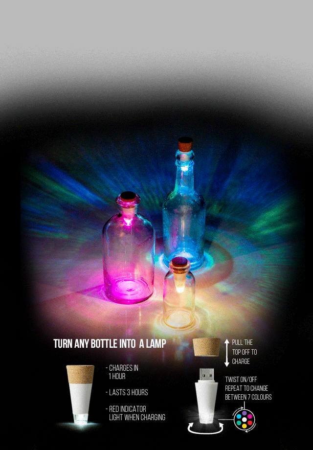 Multicolour Bottle Light