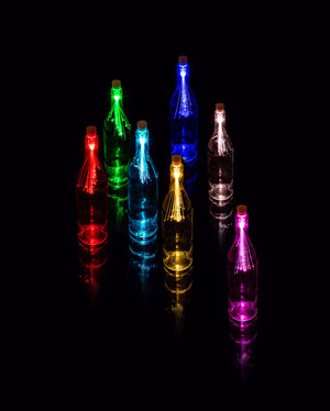 Fibre optic version of the famous SUCK UK Bottle Light design.