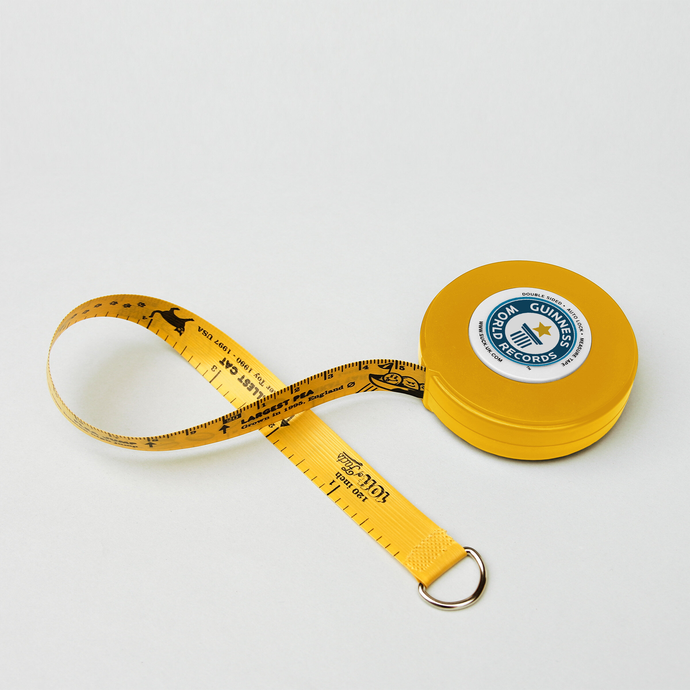 World Records Tape Measure 3m of Guinness World Record Facts.