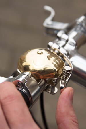 golden bike bell old school