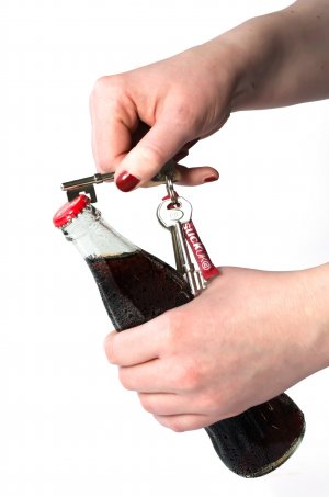Open a Coke with your keys