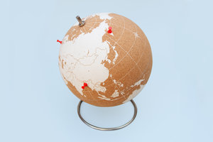 Durable good quality contemporary look cork globe