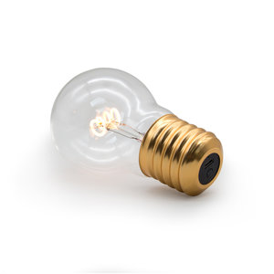 Wireless lightbulb on white background