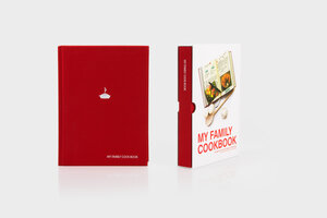 Red Family Cook Book - on Grey