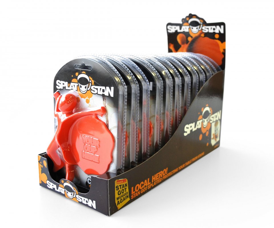 Splat Stan Coaster : Shocking - Squash Stan with your mug.