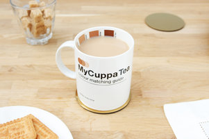the perfect cup of tea in colour matching mug