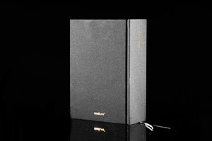 black hard cover book to store special memories