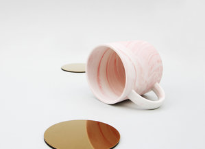 Pink marble effect mug great Xmas gift