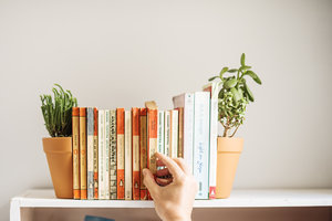 A cool alternative to typical book stands and bookracks