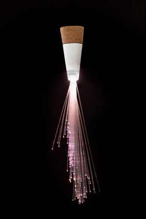 Rechargeable fibre optic light.