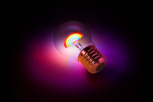 Rainbow Lightbulb