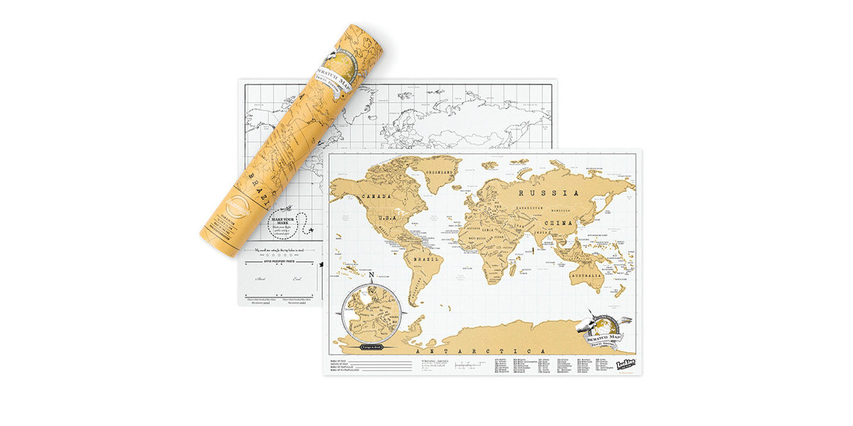 Original Scratch Map Personal travel record (Luckies)