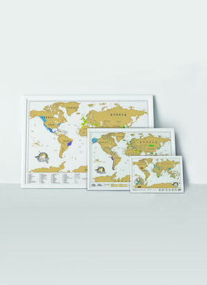 Scratch Map XL Size