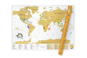 Scratch Map XL Size