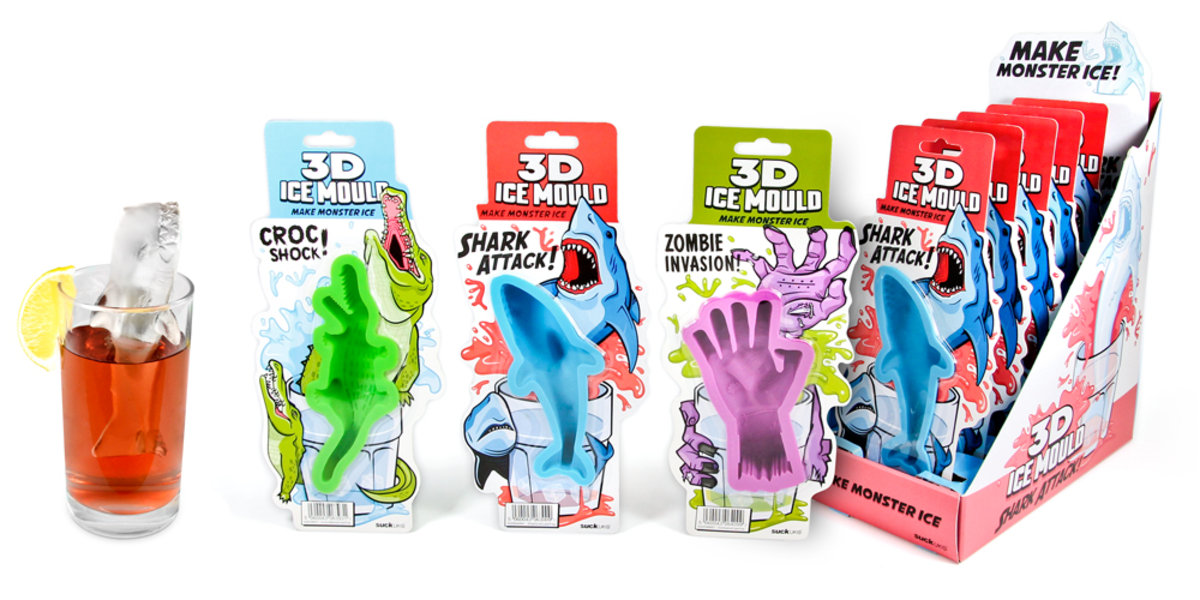 3D Shark Ice : Make monster size shark ice cubes.