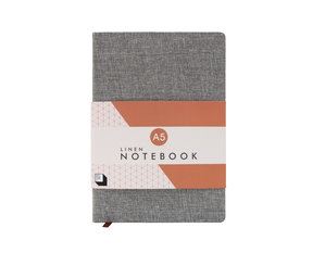 Slate grey linen covered notebook