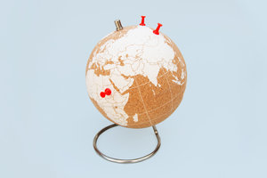 Educational designer cork globe for school and home