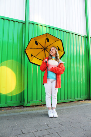 Yellow Smiley face Umbrella