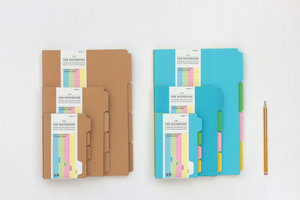 Range of Colourful Notebooks with Tabs (Packaging)