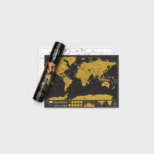 Travel Deluxe Scratch Map with Tube