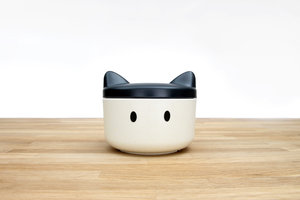 Adorable customisable pet treats plastic container 