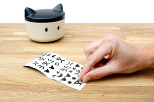 Treat bowl you can decorate with stickers to make cute characters