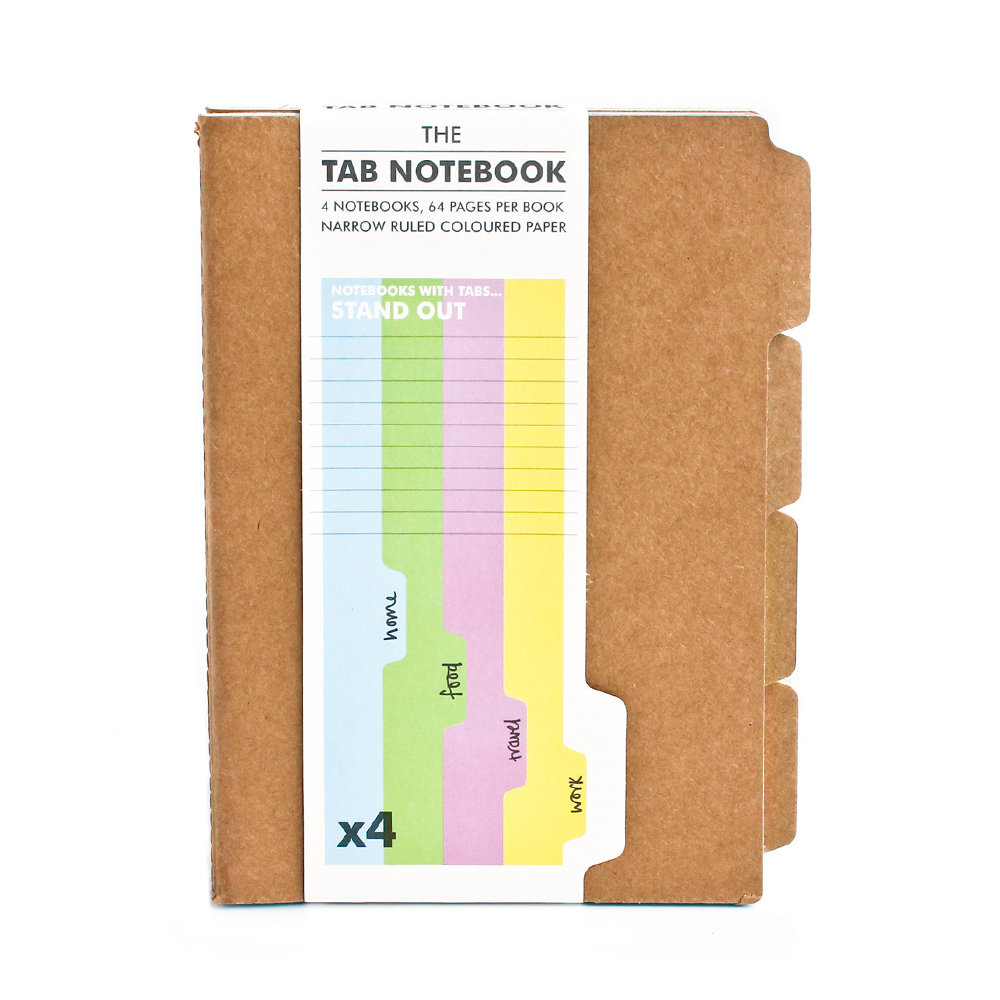 Tab Notebooks Better notebooks because tabs stand out.