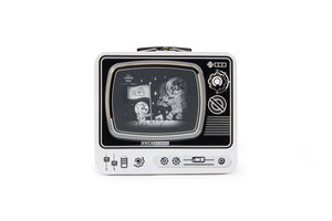 White TV Lunchbox on white background