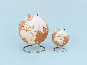 Cork globe large and perfect Christmas gift for globetrotters